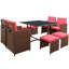 Angelos 8 - Person Wicker Patio Dining Set with Rectangular Table , Cushions Included-473676673