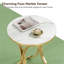 Table d'appoint pour canapé polyvalente, table de bout ronde chic, table basse étroite