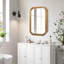 Miroir fonctionnel de 29,72 po x 19,69 po avec armoire, armoire de salle de bain murale en bois avec miroir et tablettes réglables, miroir mural avec rangement pour salle de bain