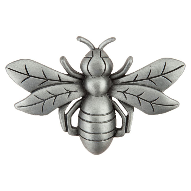 Bee Cabinet Knob, Antique Pewter