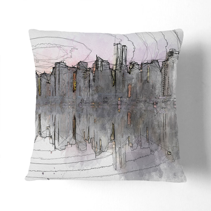 Square Throw Cushion, 55cm H x 55cm W x 20cm D