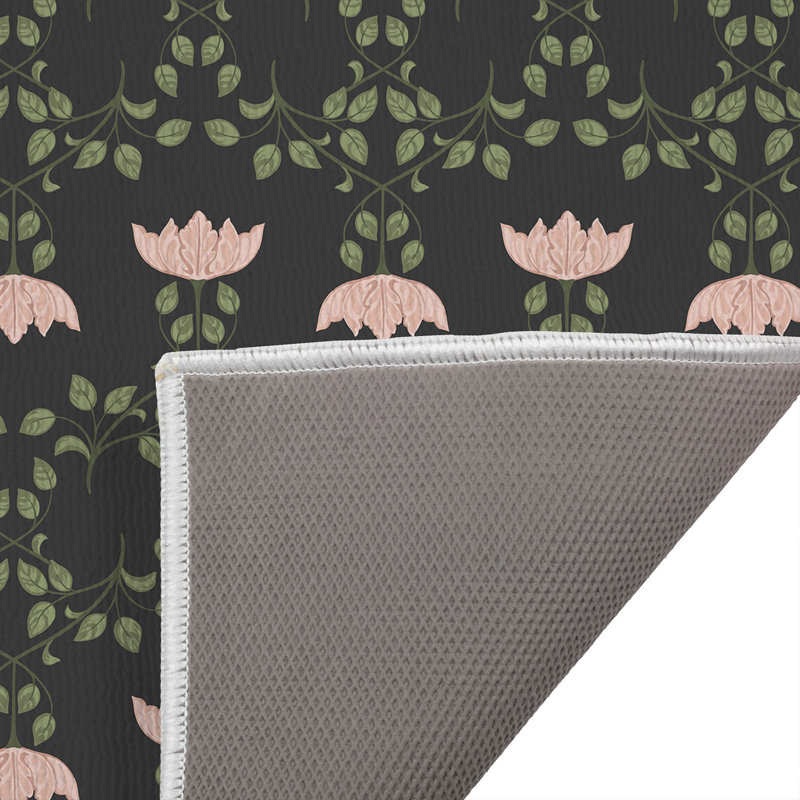 Tapis de bain Anjelica, Simple - L 34 po x l 21 po, Gris anthracite