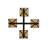 Kidsgrove 4 - Light Steel Dimmable Square / Rectangle Chandelier-1577843193