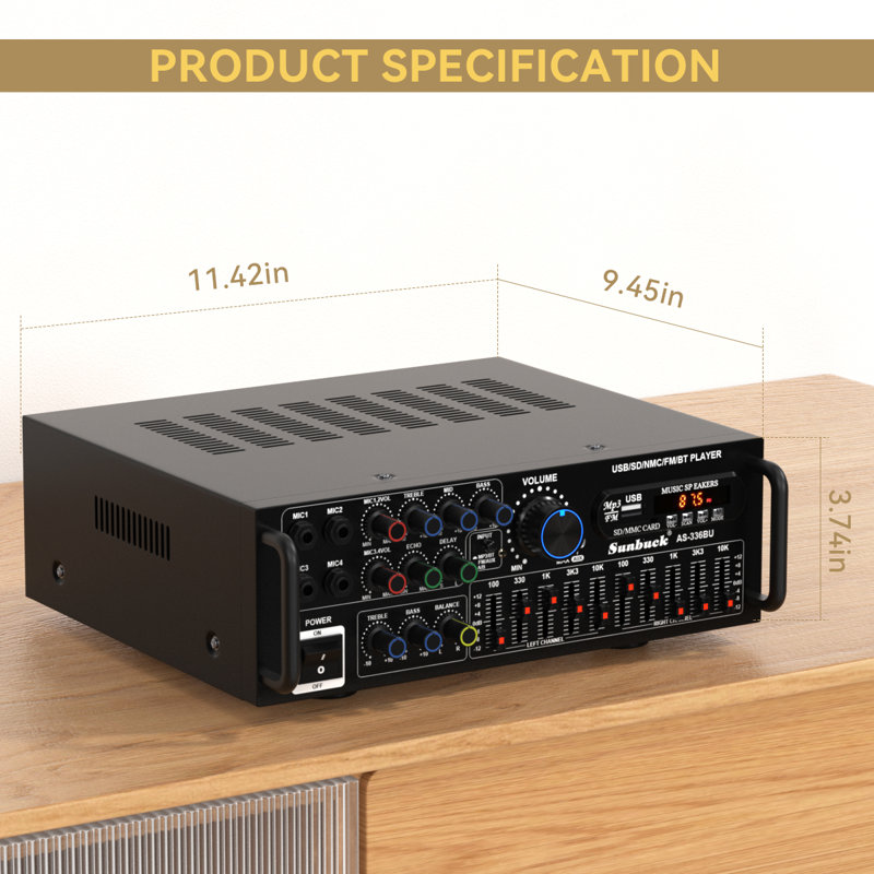 Bluetooth Stereo Amplifier