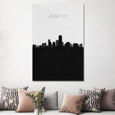 Jersey City, New Jersey Skyline by Ayse Deniz Akerman - Wrapped Canvas Gallery-Wrapped Canvas Giclée