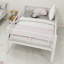 Lit superposé simple au-dessus d'un lit simple en métal pour enfants, filles, structure de lit en métal avec échelles et garde-corps, 2 lits convertibles, aucun sommier requis-603582203