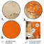 Art abstrait orange orange Chaos - II-137393759