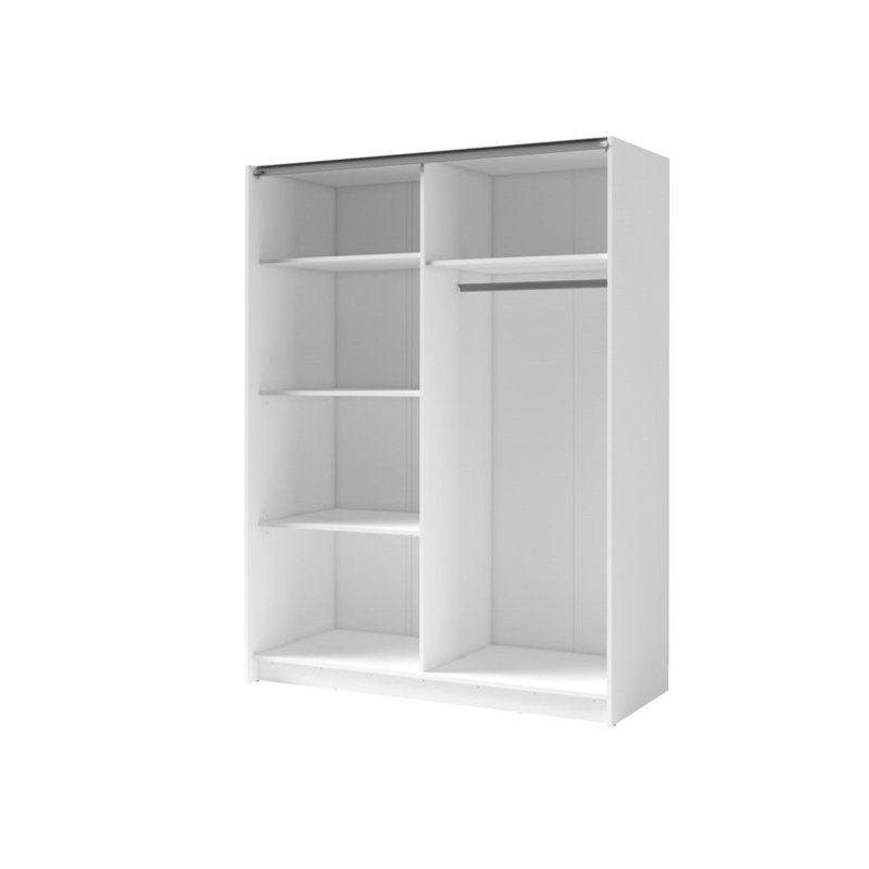 Laminate Wardrobe, White/Natural