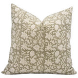 Floral Cotton Indoor/Outdoor Pillow Cover