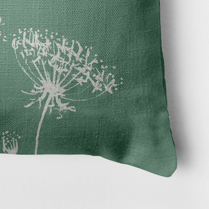  Housse de coussin carré et insert, Vert