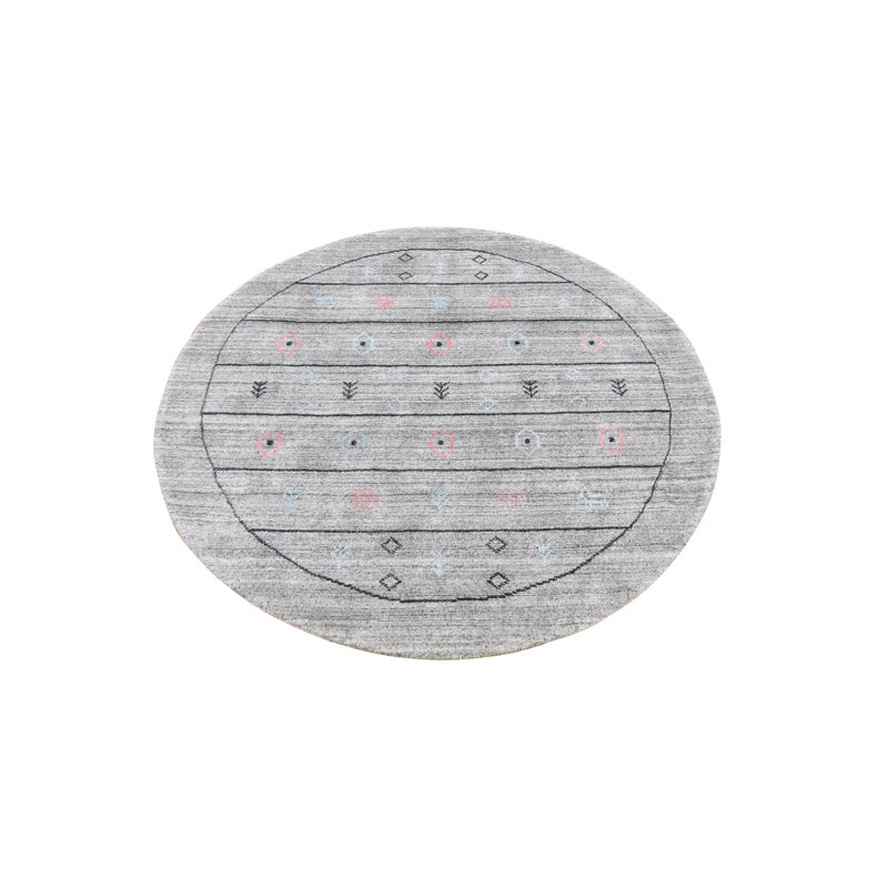 Halstead One-of-a-Kind 4'1'' Round Area Rug in Grey