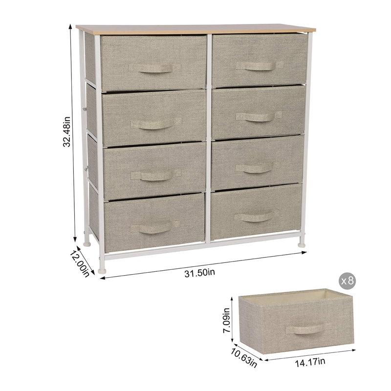 Sottile 8 Drawer Storage Drawer