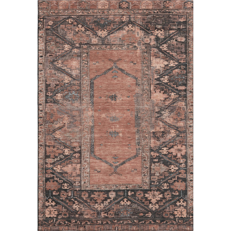 Premium Machine Washable Lubbers AMF1727 Global Rug