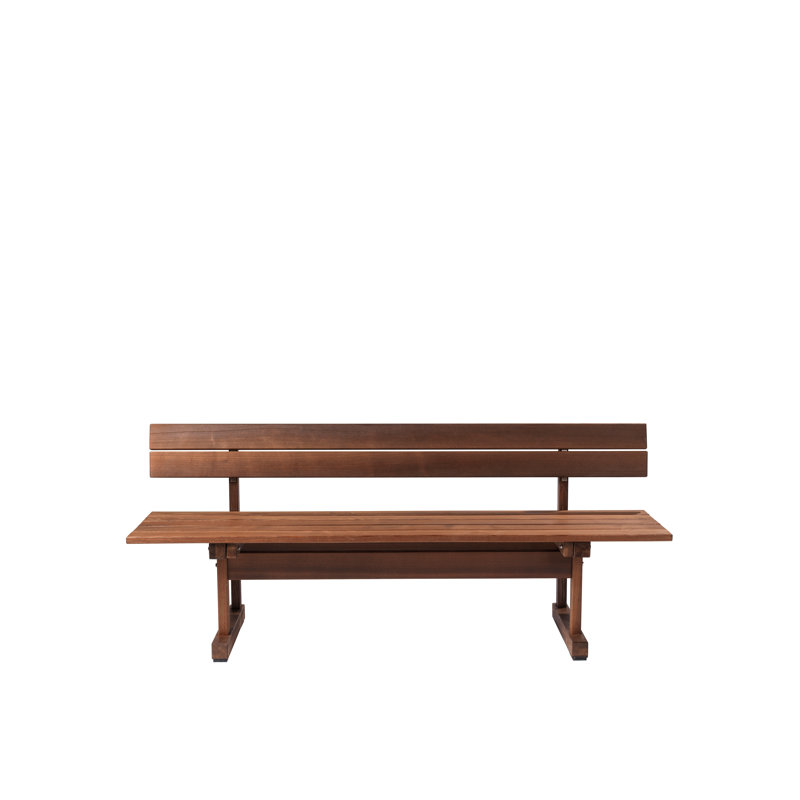 Ermelundene Outdoor Bench, Brown