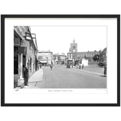Diss, Market Place 1925 by Francis Frith - Single Picture Frame Print