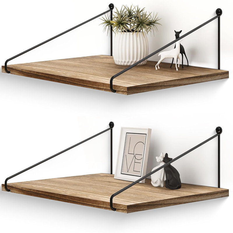 Floating Shelf, Brown Wood