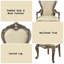 Chaise avec accoudoirs Latisha (ensemble de 2)
