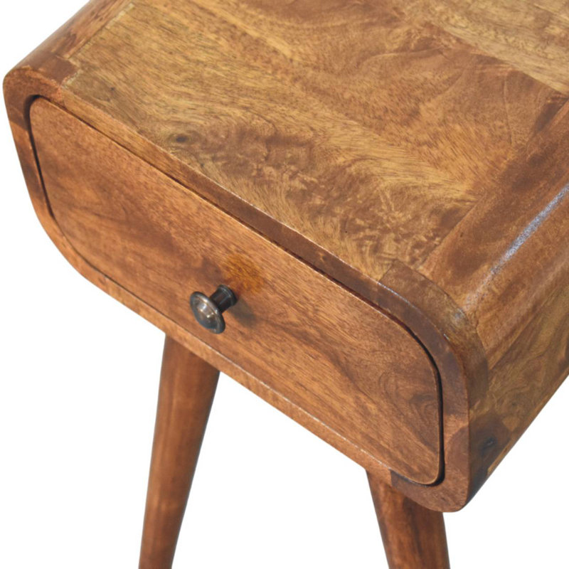 Ghada 30cm W Solid Wood Bedside Table