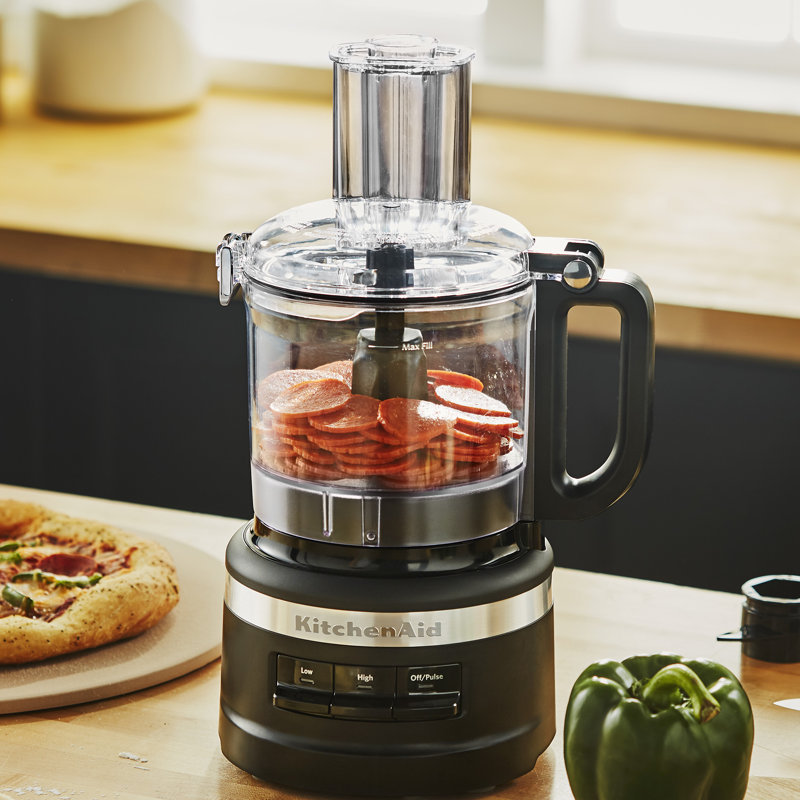 KitchenAid® 7 Cup Food Processor, Matte Black