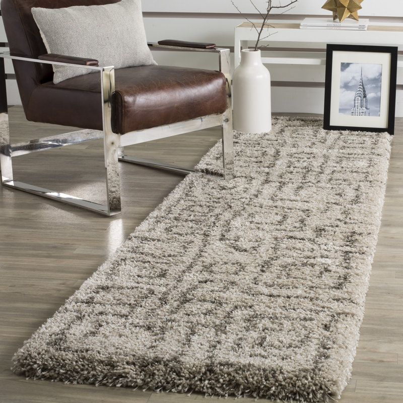 Sgb-Belize Shag Performance Geometric Rug, Runner 2'3" x 11'