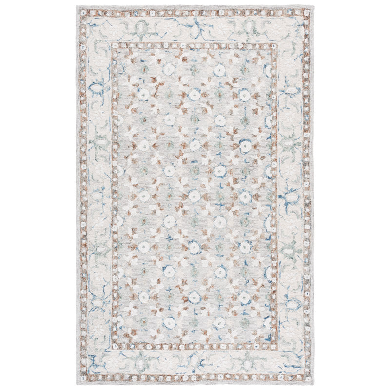 Metro 204 Hand Tufted 80% Wool; 20% Cotton Oriental Rug, Rectangle 4' x 6'
