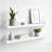 2-Piece 9.3" Extra Deep Wood Floating Shelves, Modern Design Wall Mount Display Shelves-384506195-384319214