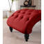Fauteuil inclinable classique en velours avec capitonnage à boutons et garniture cloutée argentée-842217021
