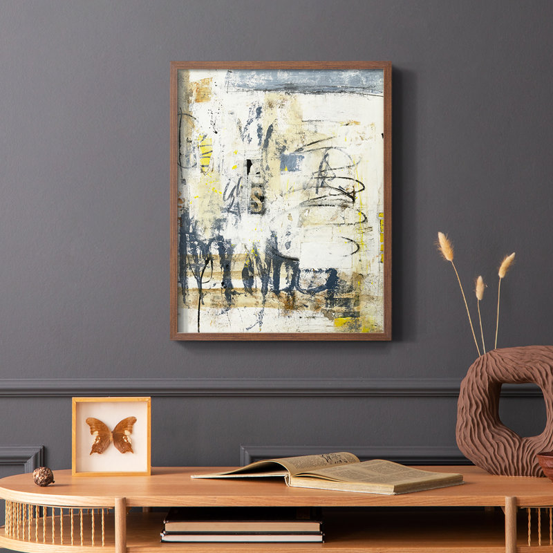 Urban Revival Framed Print - Solid Wood, 20" H x 16" W, Brown Single Picture Framed