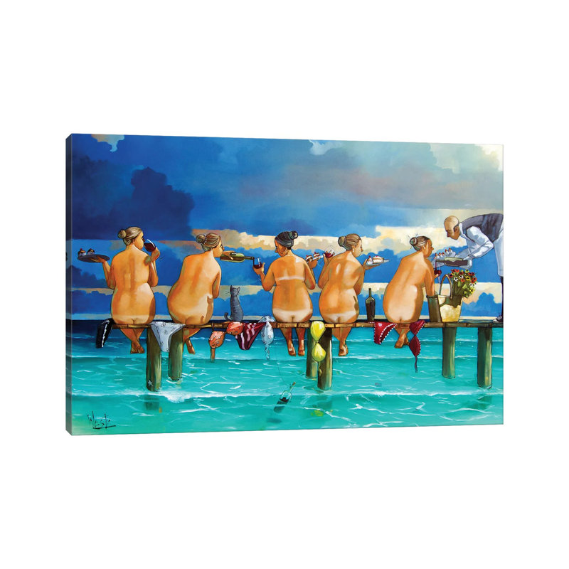 The Book Club Two by Ronald West - Wrapped Canvas Gallery-Wrapped Canvas Giclée, 45.72 cm H x 66.04 cm W