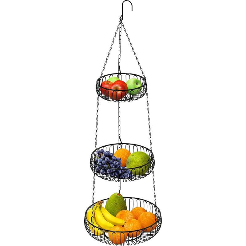 Adjustable Metal Hanging Fruit Basket