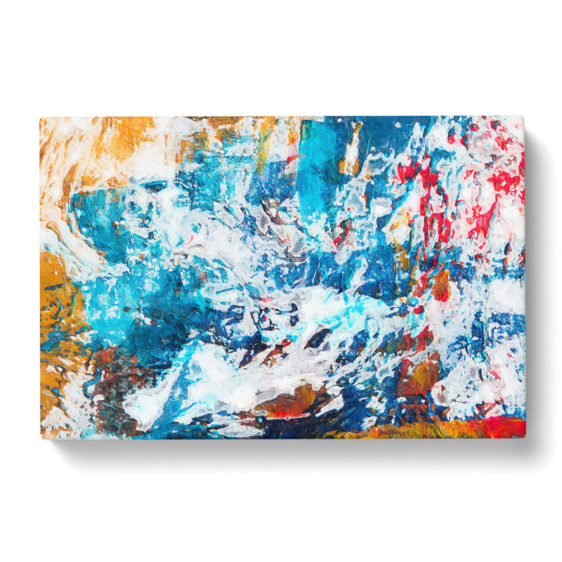 Abstract Art Painting Vol.384 - Wrapped Canvas Painting Print, 50cm H x 76cm W x 3cm D
