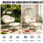 Spacious Patio Lounge Chairs, Steel Rattan Boho Set For Patio
