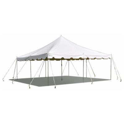 20' x 20' Weekender Pole Party Tent, White