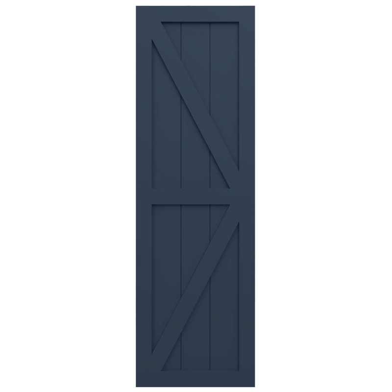 Deux volets de ferme EnduraCore Composite, Bleu nuit sans étoile, L 15 po, 55"H