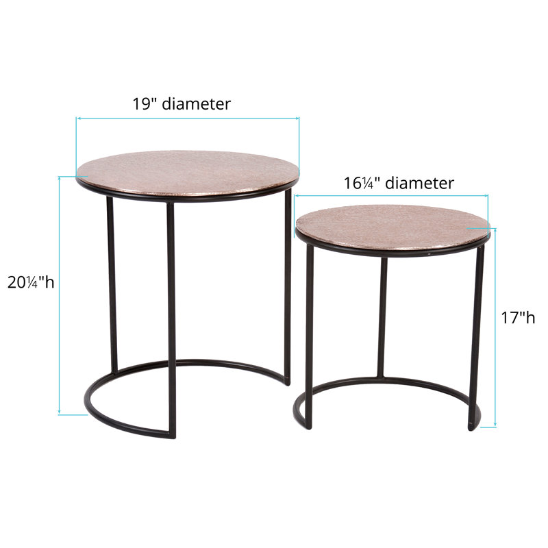 Candelo Nesting Tables, Copper