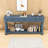 Versatile Wood Console Table with Three Drawers and Bottom Shelf-1422919257