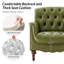 Fauteuil en cuir véritable capitonné l 32 po Orme-122503353
