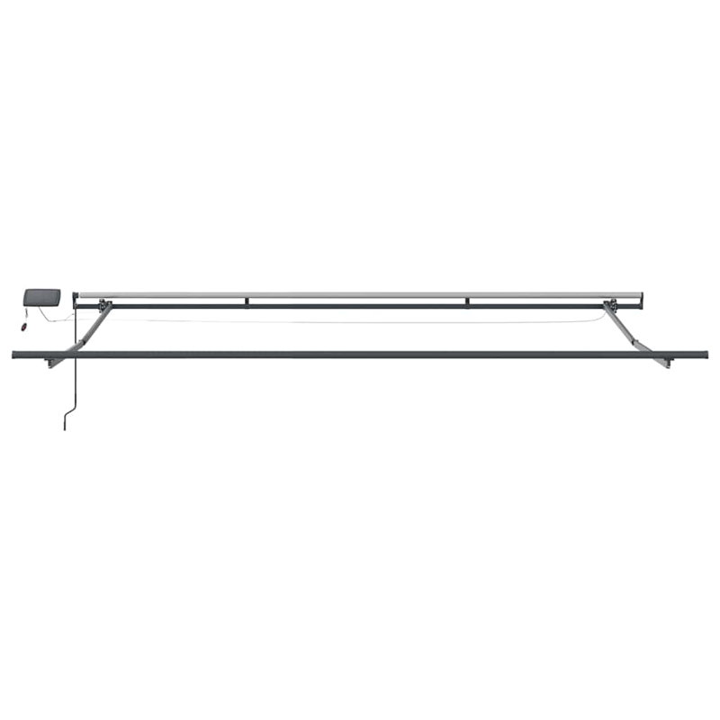 Brayden Studio Retractable Door / Window Awning, Blue/Orange/Anthracite, 400 cm W x 300 cm D