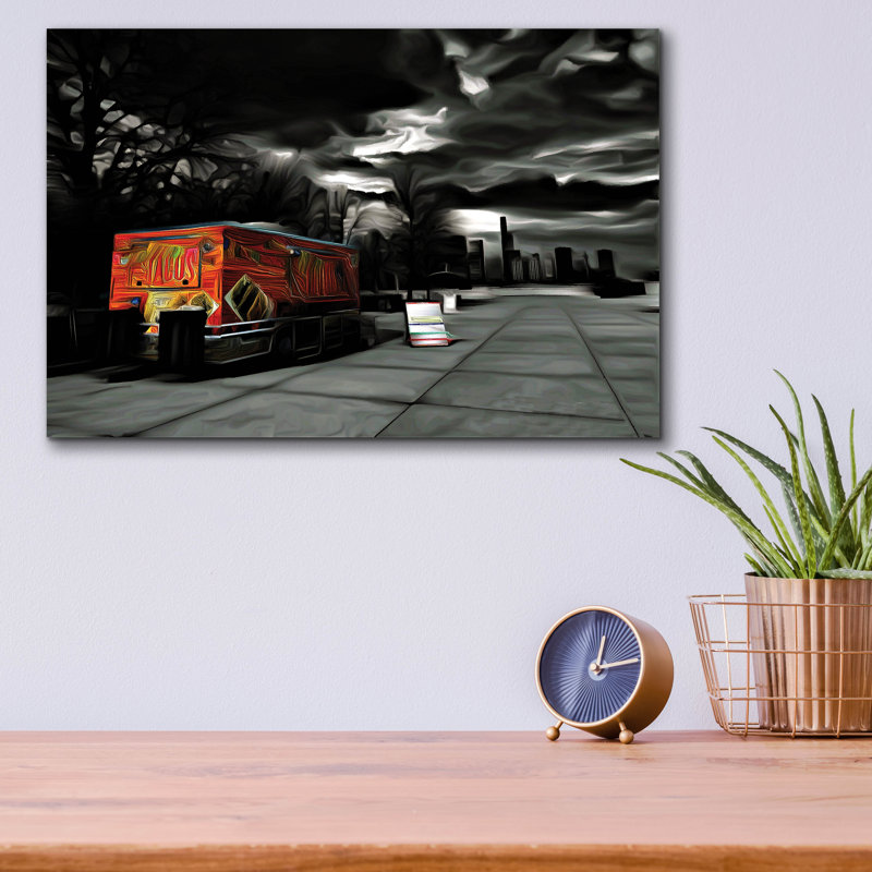 Art mural en verre Epic Art «Chitaco» par Dante Plata, 16 po x 12 po