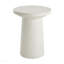 Table d'appoint d'extérieur H 24 po MGO Terrazzo, blanc