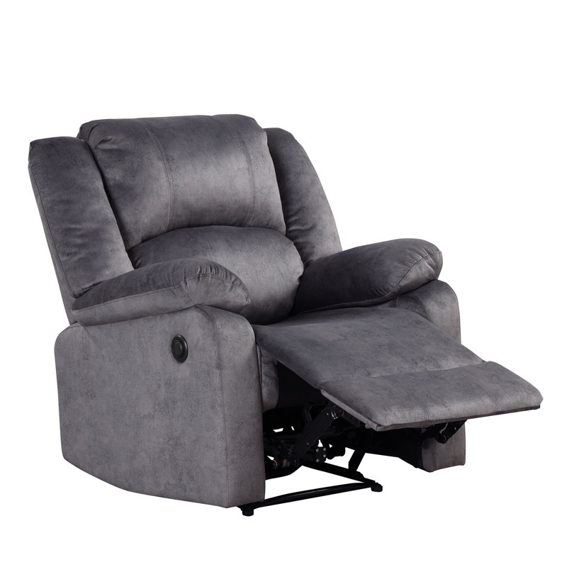 Fauteuil inclinable lève-personne standard 36,22 po Hepfer, Tissu bleu gris