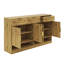 Buffet 59,1 "avec 3 tiroirs et 4 portes, armoire de rangement avec tablette réglable et compartiments ouverts, table buffet-121064403