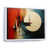 White Floater Framed