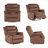Krishanda 36.6" W Fabric Manual Recliner -687307068
