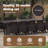 vidaXL Garden Dining Set with Cushion 11 pcs Brown Rattan