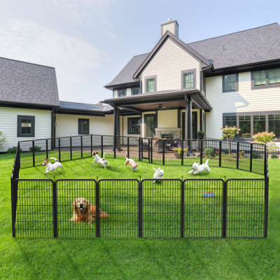 Panel Metal Exercise Pen With Door