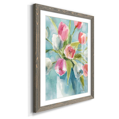 Today's Tulips I - Cadre photo, reproduction d'art sur papier