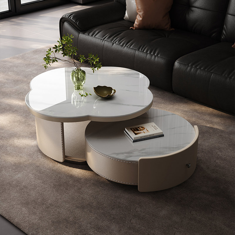 Ensemble de tables basses Modern, Blanc