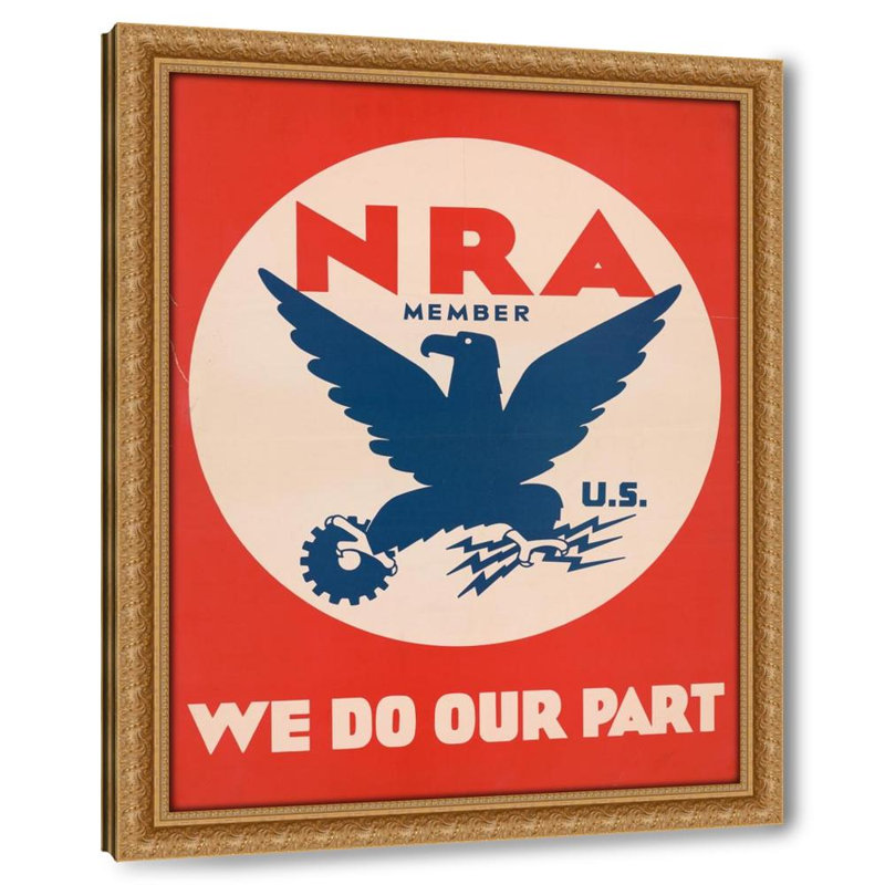 Un membre de la NRA, nous faisons notre part (1933), H 24 po x l 18 po
