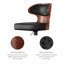 Swivel Faux Leather Bar Stool